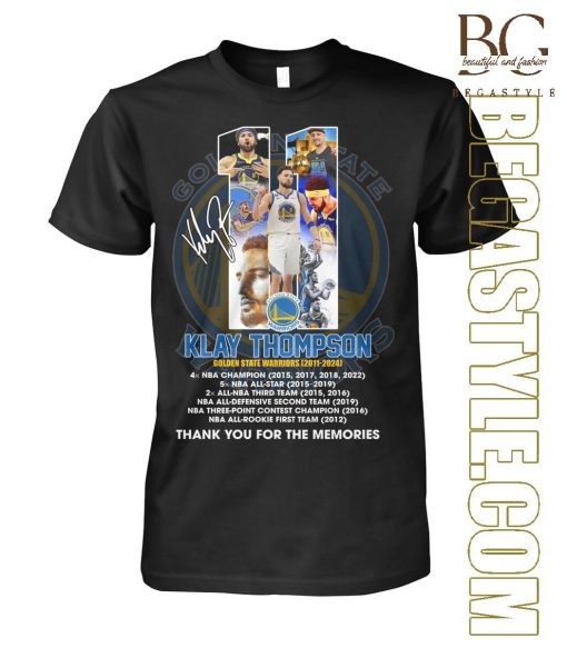 Golden State Warriors 11 Klay Thomson 2011-2024 T-Shirt