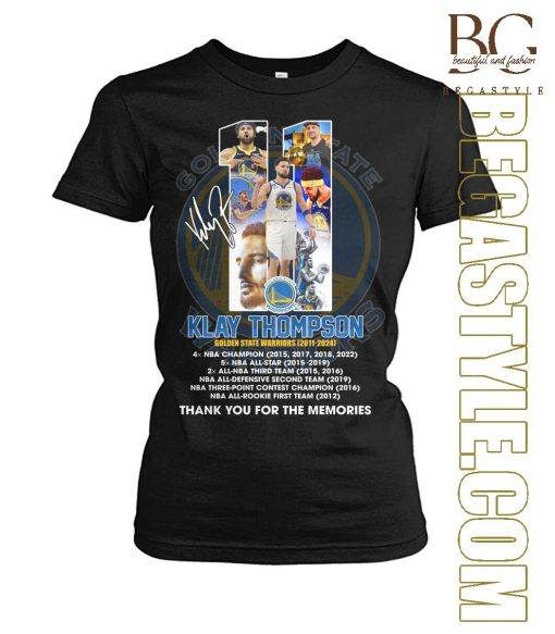 Golden State Warriors 11 Klay Thomson 2011-2024 T-Shirt