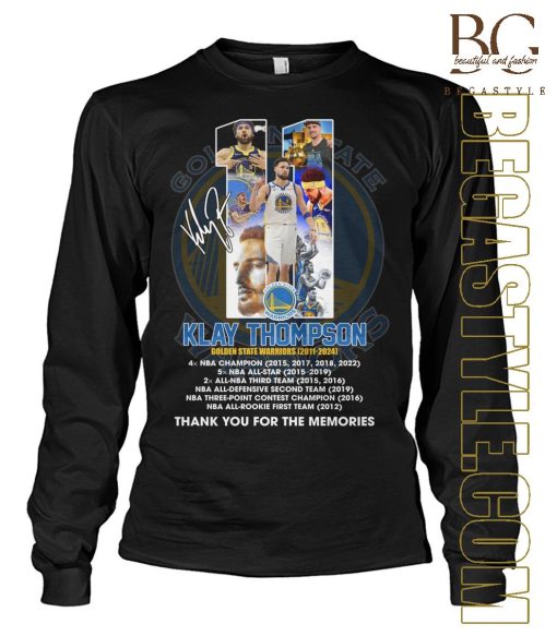 Golden State Warriors 11 Klay Thomson 2011-2024 T-Shirt