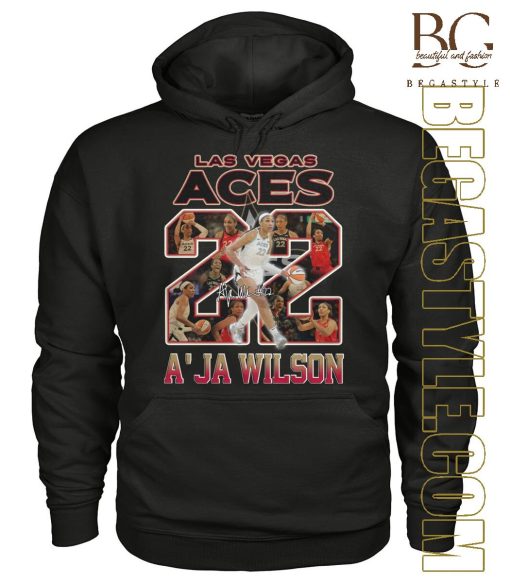 Las Vegas Aces A’ja Wilson Vintage Players Signatures T-Shirt