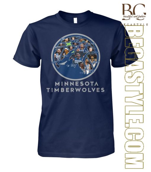 Minnesota Timberwolves Player Lineup 2024 Basketball Team T-Shirt