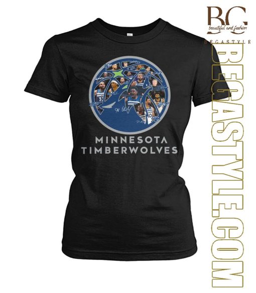 Minnesota Timberwolves Player Lineup 2024 Basketball Team T-Shirt