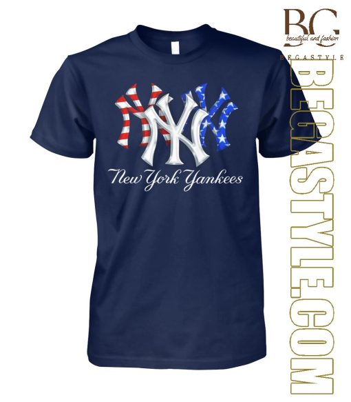 New York Yankees Baseball America Independence Day T-Shirt