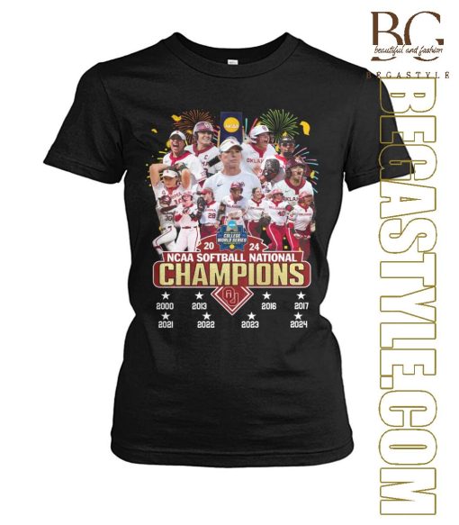 Oklahoma Sooners Big 12 Softball Tournament Champions 2024 T-Shirt