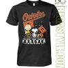 Peanuts Characters Baltimore Orioles T-Shirt