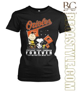 Peanuts Characters Baltimore Orioles T-Shirt