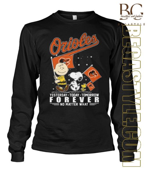 Peanuts Characters Baltimore Orioles T-Shirt