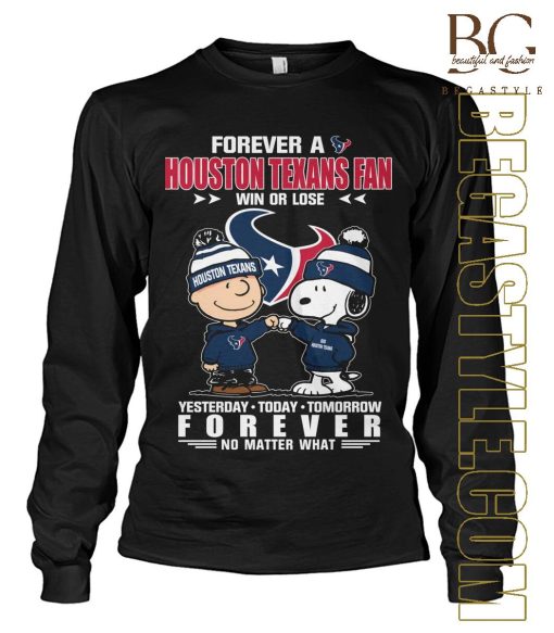 Peanuts Snoopy And Charlie Browns Forever A Houston Texans T-Shirt