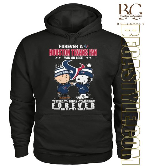 Peanuts Snoopy And Charlie Browns Forever A Houston Texans T-Shirt