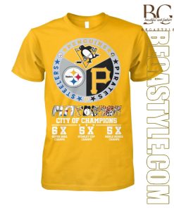 Pittsburgh Sports Teams City Of Champions 2024 T-Shirt