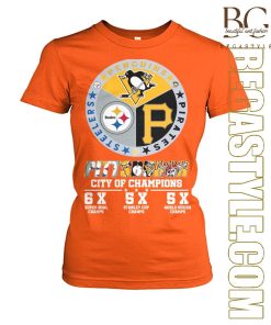 Pittsburgh Sports Teams City Of Champions 2024 T-Shirt