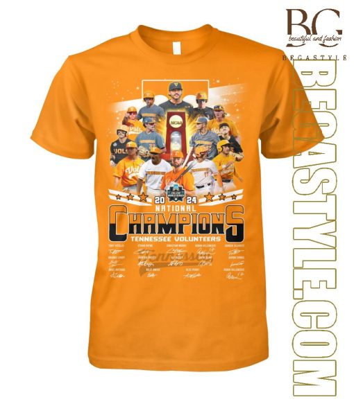 Tennessee Volunteers Baseball 2024 National Champs T-Shirt