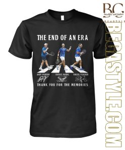 The End Of Era Andy Murray, Rafael Nadal, Roger Federer T-Shirt