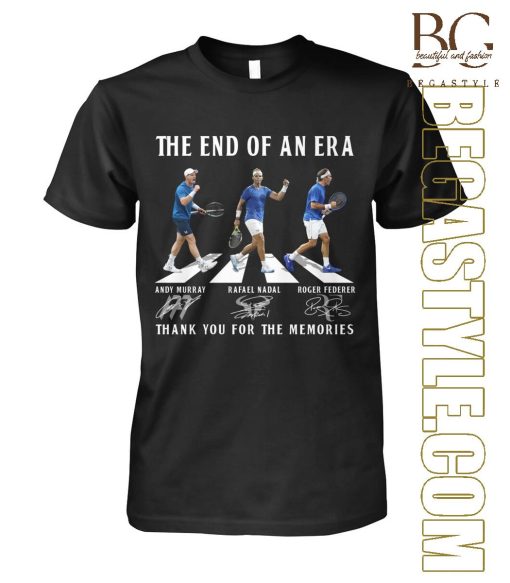 The End Of Era Andy Murray, Rafael Nadal, Roger Federer T-Shirt