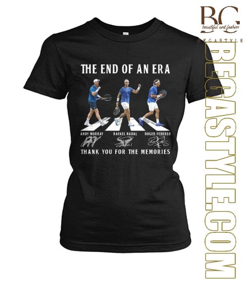 The End Of Era Andy Murray, Rafael Nadal, Roger Federer T-Shirt