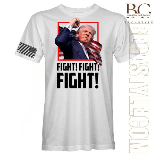 Combo Trump Fight T-Shirt and Trump US Election Flag