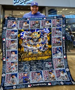 Los Angeles Dodgers 2024 World Series Champions Best Season Fleece Blanket