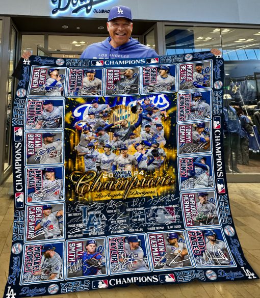 Los Angeles Dodgers 2024 World Series Champions Best Season Fleece Blanket