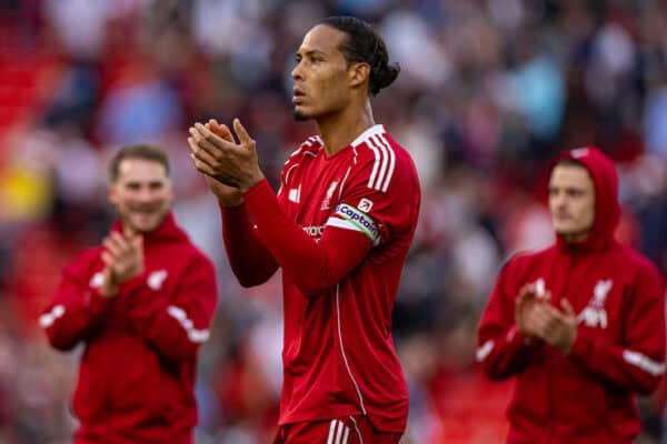 Virgil van Dijk Celebrates Premier League Win at Anfield