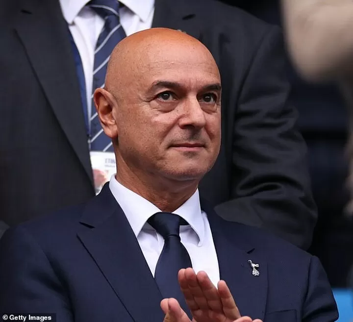 Businessman speaking to Daniel Levy