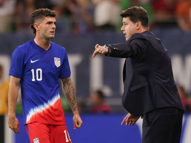 Christian Pulisic speaking to media